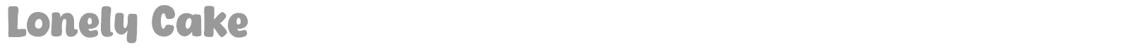 Lonely Cake font preview